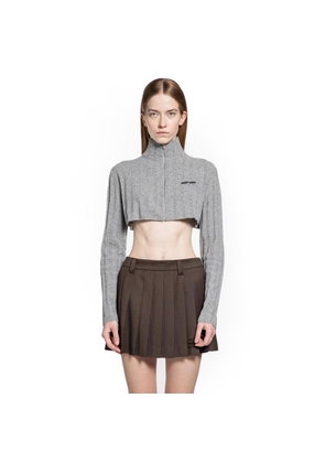 Cropped Wool And Cashmere Cardigan