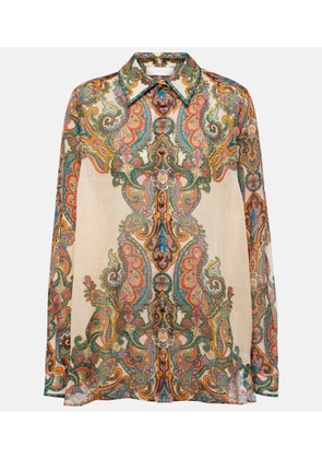 Zimmermann Ottie Oversized paisley shirt