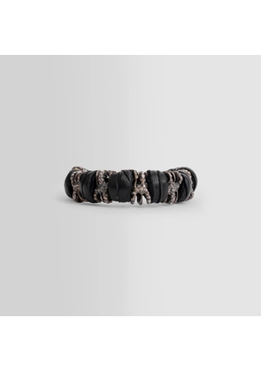 Leather And Silver Bracelet