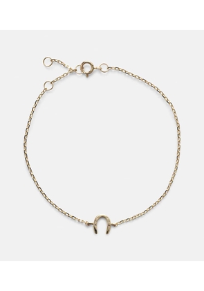 Stone and Strand Lucky Horseshoe 10kt gold bracelet