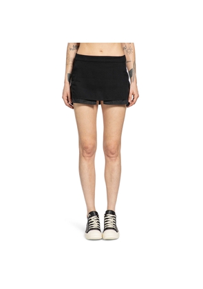 Temple Fog Cutoff Mini Skirt In Wool