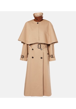 Chloe Caped cotton gabardine trench coat