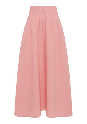Gabriela Hearst Penelope Linen Midi Skirt - Moda Operandi