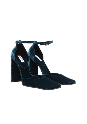 ALAÏA Velvet d'Orsay Pumps - Moda Operandi