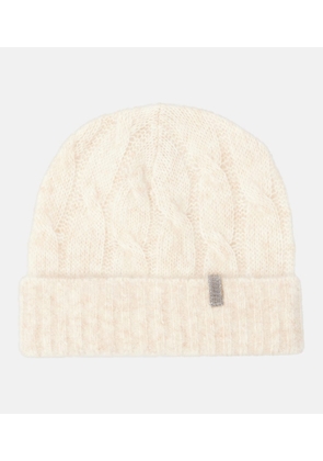 Brunello Cucinelli Cable-knit mohair beanie