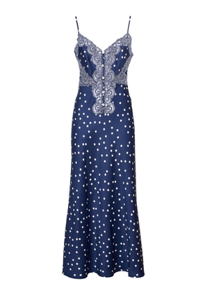 Loretta Caponi Palmira Polka Dot Lace Dress - Moda Operandi