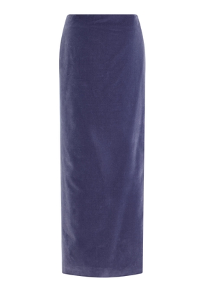 COLLEEN ALLEN Exclusive Cotton Velvet Maxi Skirt - Moda Operandi