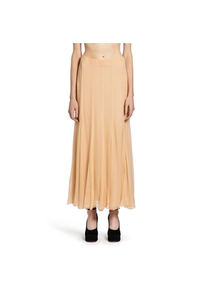 Fluid Maxi Skirt in Silk Mousseline