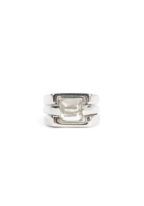 Puzzle Ring Green Amethyst