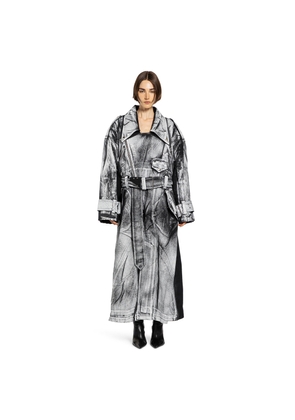 Painted Workwear Trench Coat