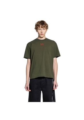 Cotton T-Shirt Embroidered Logo