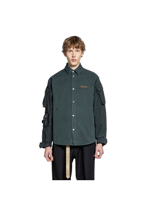 Cotton Denim Utility Overshirt