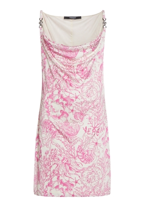 Versace La Vacanza Printed Jersey Mini Dress - Moda Operandi