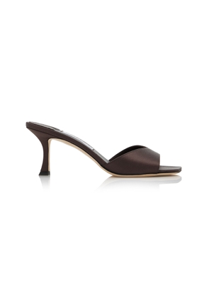 Jimmy Choo Skye Satin Mules - Moda Operandi