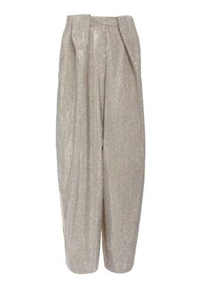 Stella McCartney Crystal-Embellished Cotton-Twill Balloon Pants - Moda Operandi