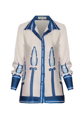 Andres Otalora Horizonte Interno Linen Top - Moda Operandi