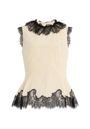 Ulla Johnson Bette Cape Sleeve Silk Top - Moda Operandi