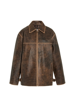 Worn Vintage Exclusive Faded Leather Jacket - Moda Operandi