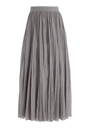 Toteme Crinkled Plissé Cotton-Blend Maxi Skirt - Moda Operandi