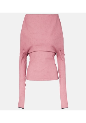 Rick Owens Draped cotton-blend top
