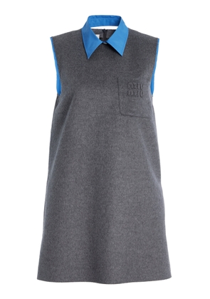Miu Miu Velour Mini Dress - Moda Operandi