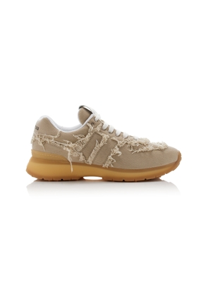 Miu Miu Washed Denim Sneakers - Moda Operandi