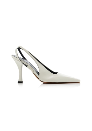 Proenza Schouler Trap Cross Leather Slingback Pumps - Moda Operandi