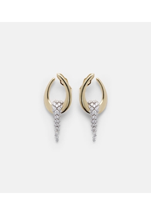 Yeprem Golden Strada 18kt gold earrings with diamonds