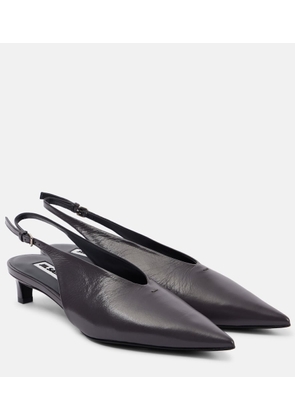 Jil Sander Leather slingback pumps