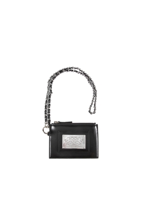 Coated Cotton Patch Chain Wallet