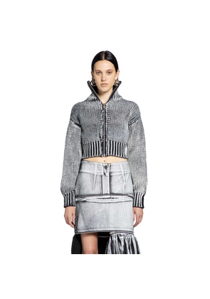 Cropped Painted Cardigan