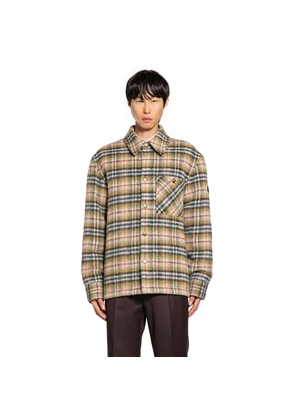 Check Wool Reversible Overshirt