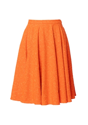 Lena Hoschek Lillian Cotton Pleated A-Line Midi Skirt - Moda Operandi