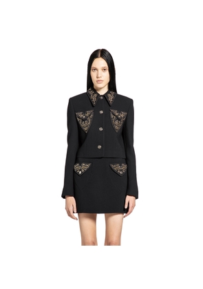 Studded Wool Crop Jacket