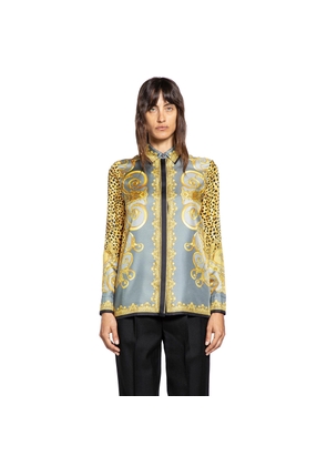 Cheetah Foulard Silk Shirt