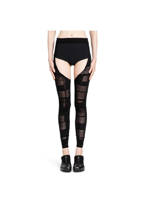 Checked Footless Tights