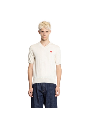 Heart Wool Knit Short Sleeve Tee