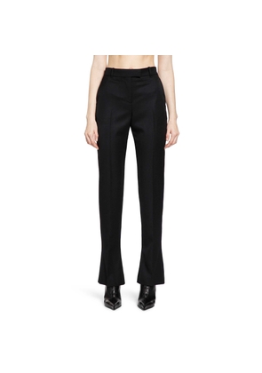 Flared Wool Tailored Trousers