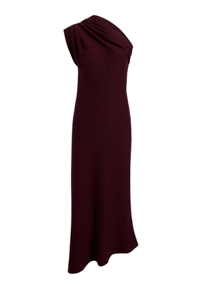 Khaite Coast Asymmetric Merino-Wool Midi Dress - Moda Operandi