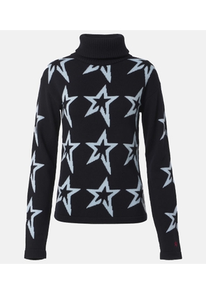 Perfect Moment Star Dust intarsia wool turtleneck sweater