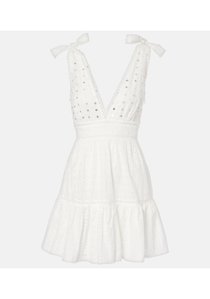 Poupette St Barth Cara broderie anglaise cotton minidress