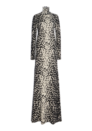 Brandon Maxwell The Camille Printed Cashmere Gown - Moda Operandi