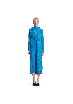 Pleated Dress with Twisted Waist