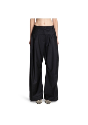 High-Rise Wool Wide Leg Pants