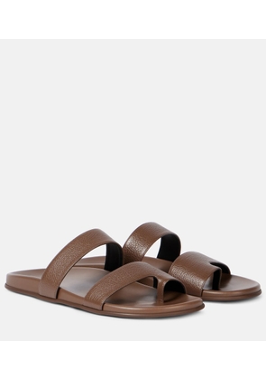 The Row Hugh leather sandals