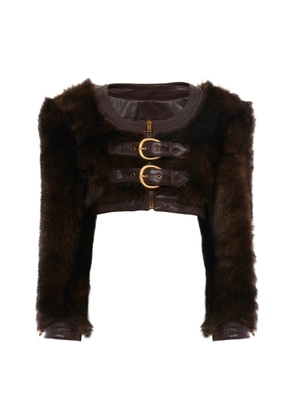 Chloé Shearling-Leather Cropped Jacket - Moda Operandi