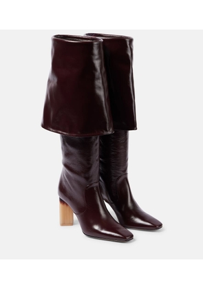 Chloe Georgia 90 leather knee-high boots