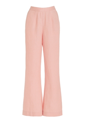 Posse Exclusive Tia Flared Linen Trousers - Moda Operandi