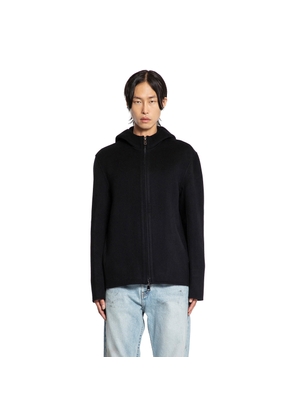 Wool Cashmere Felt Hooded Jacket