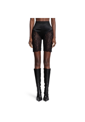 Biker Shorts in Lace and Satin